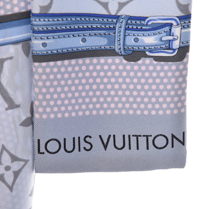 Louis Vuitton Silk Monogram Pop Confidential Bandeau Light Blue 3 of 5