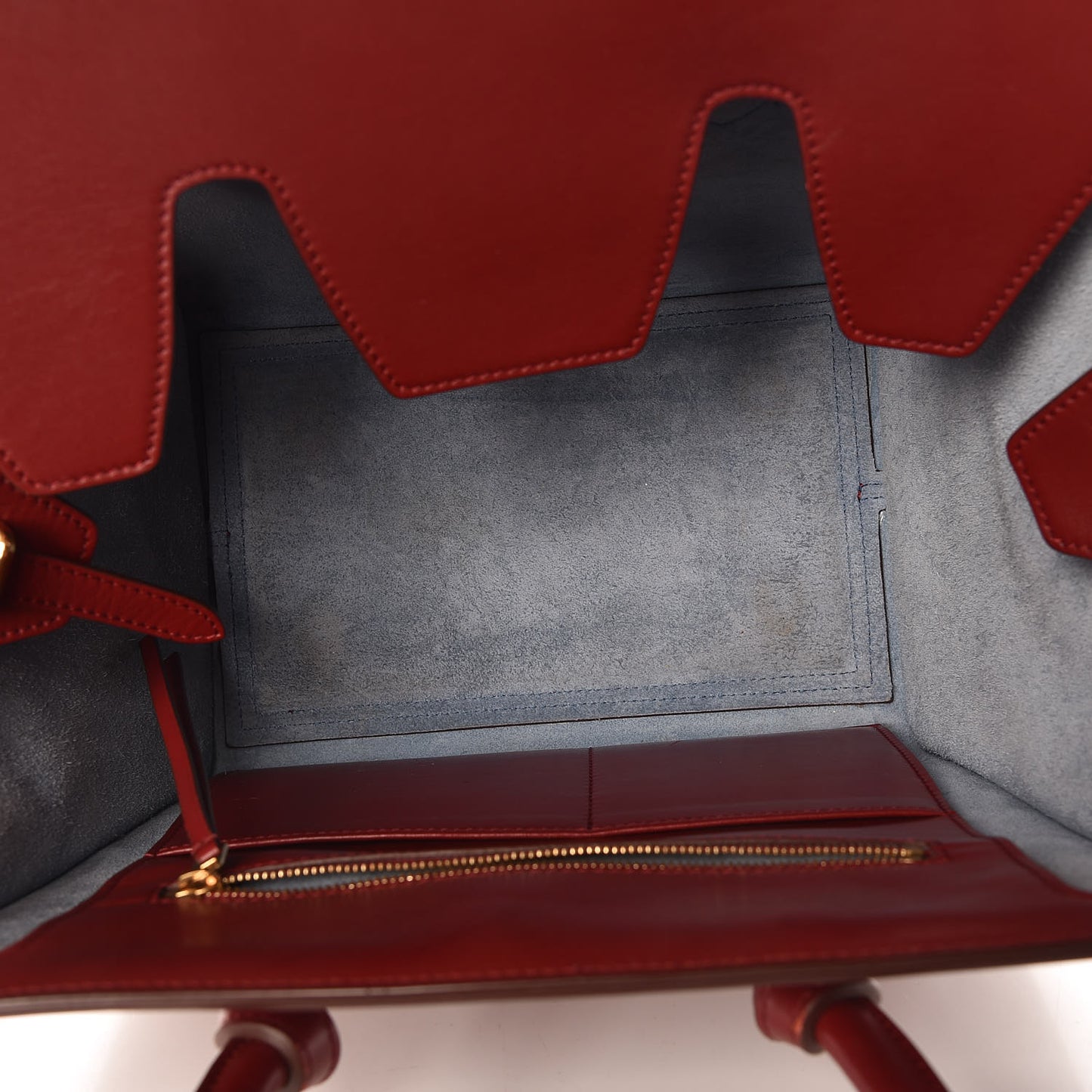 Palmelato Calfskin Mini Tie Knot Tote Red