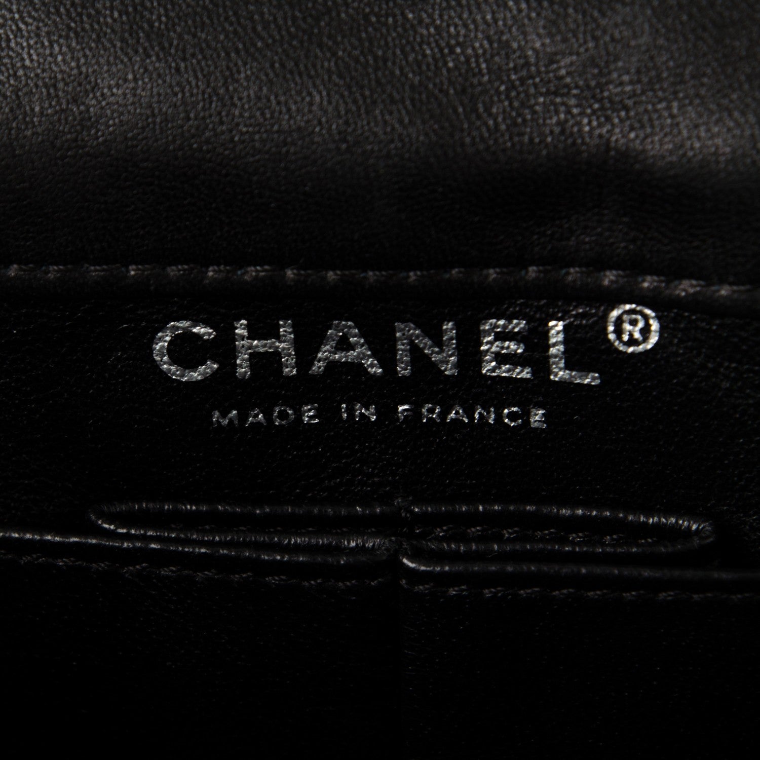 Chanel Canvas Sequin Stripe Medium Double Flap Black White 7 of 8