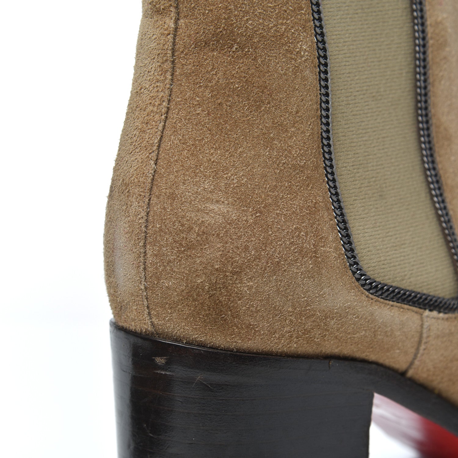 Christian Louboutin Veau Velours Otaboo 70 Chelsea Boots 39 Camel 16 of 25