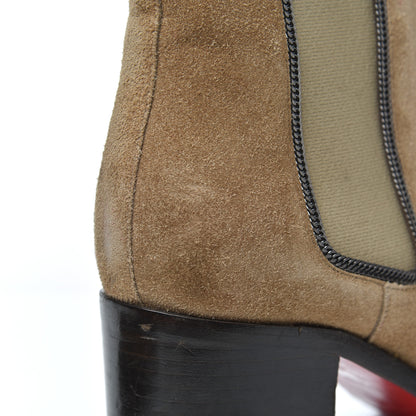 Christian Louboutin Veau Velours Otaboo 70 Chelsea Boots 39 Camel 16 of 25