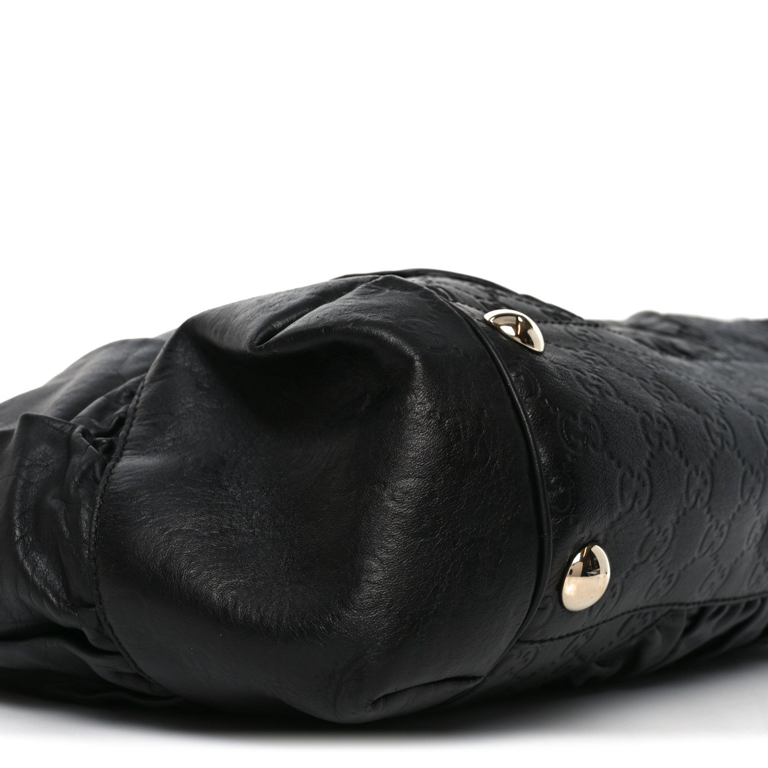 Gucci Calfskin Guccissima Full Moon Tote Black 10 of 11