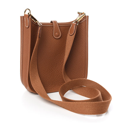 Hermes Taurillon Clemence Evelyne TPM Gold 2 of 10