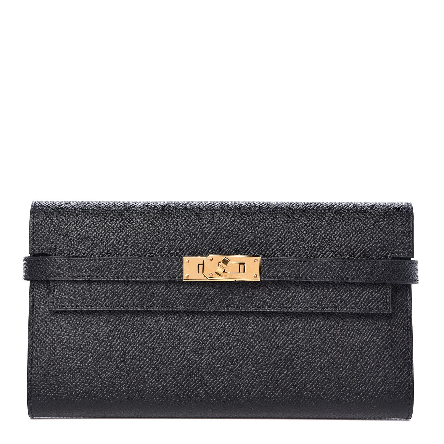 Hermes Epsom Kelly Longue Wallet Black 1 of 8