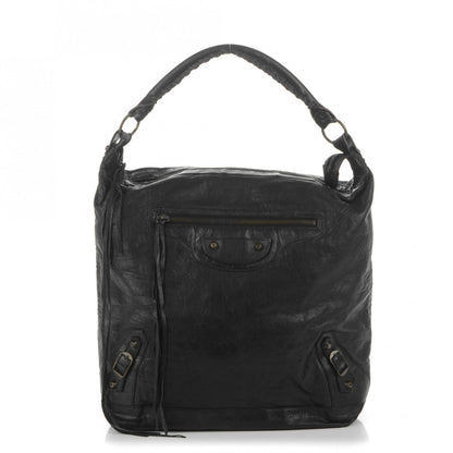 Balenciaga Agneau Classic Hardware Day Hobo Black 1 of 9
