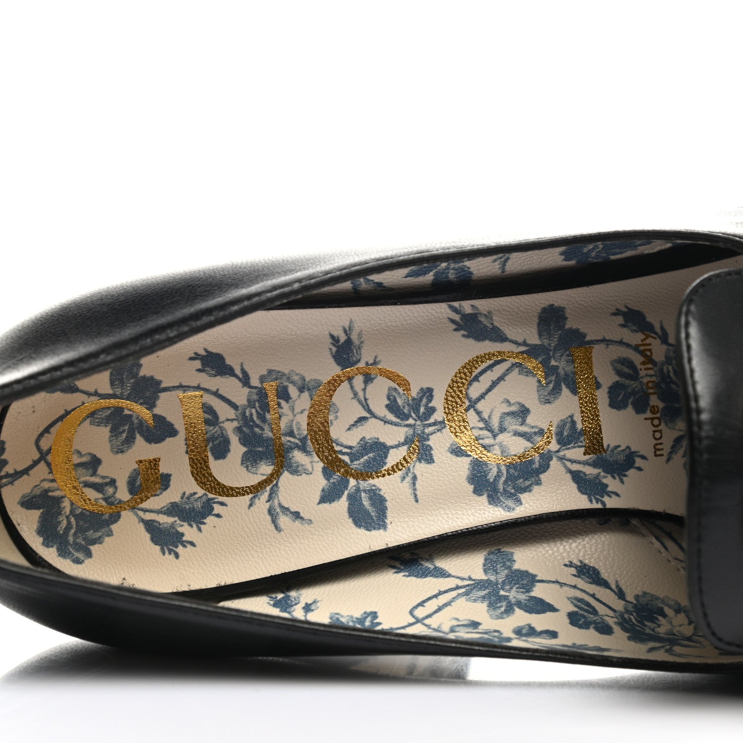 Gucci Malaga Kid GG Victoire 95mm Loafer Pumps 37 Black 7 of 9