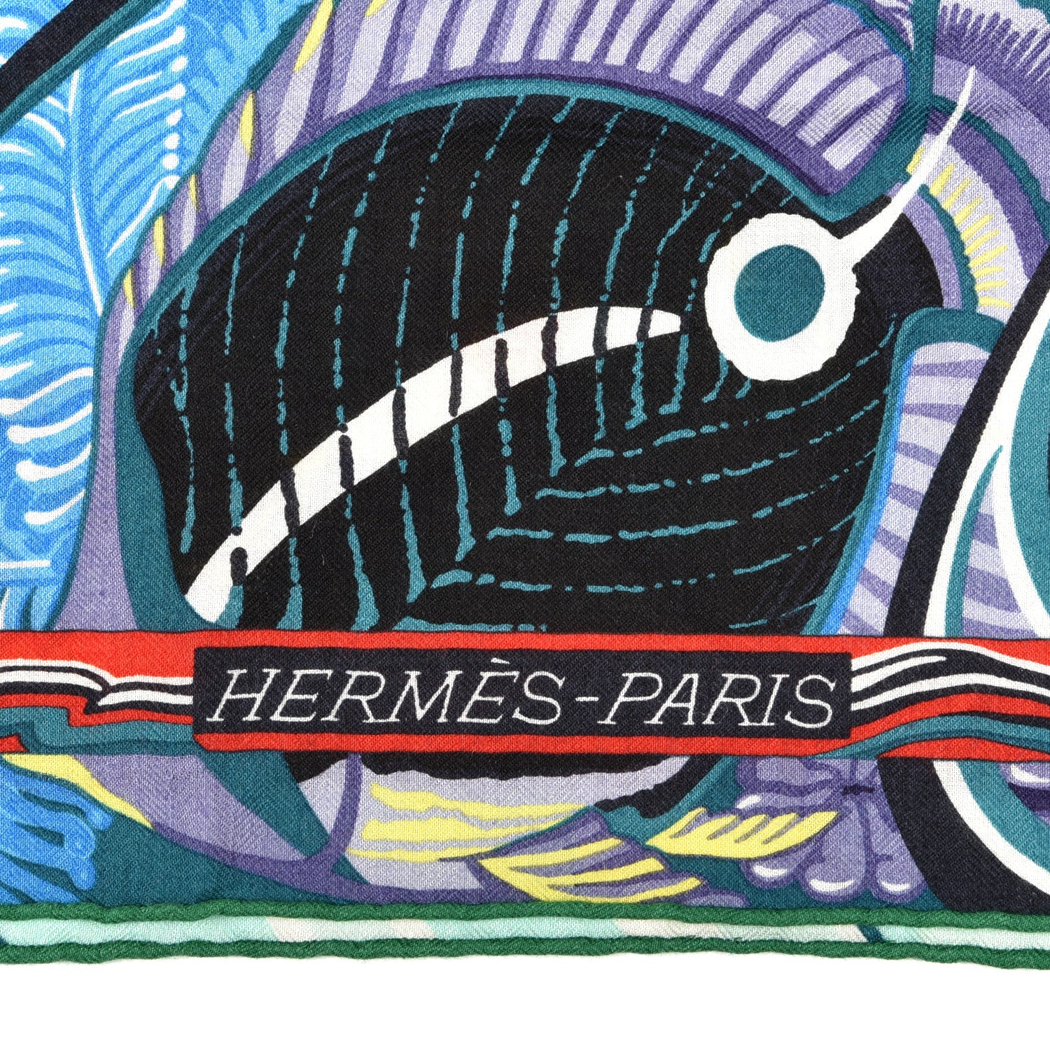 Hermes Cashmere Silk De La Mer Au Ciel Shawl 140 2 of 5