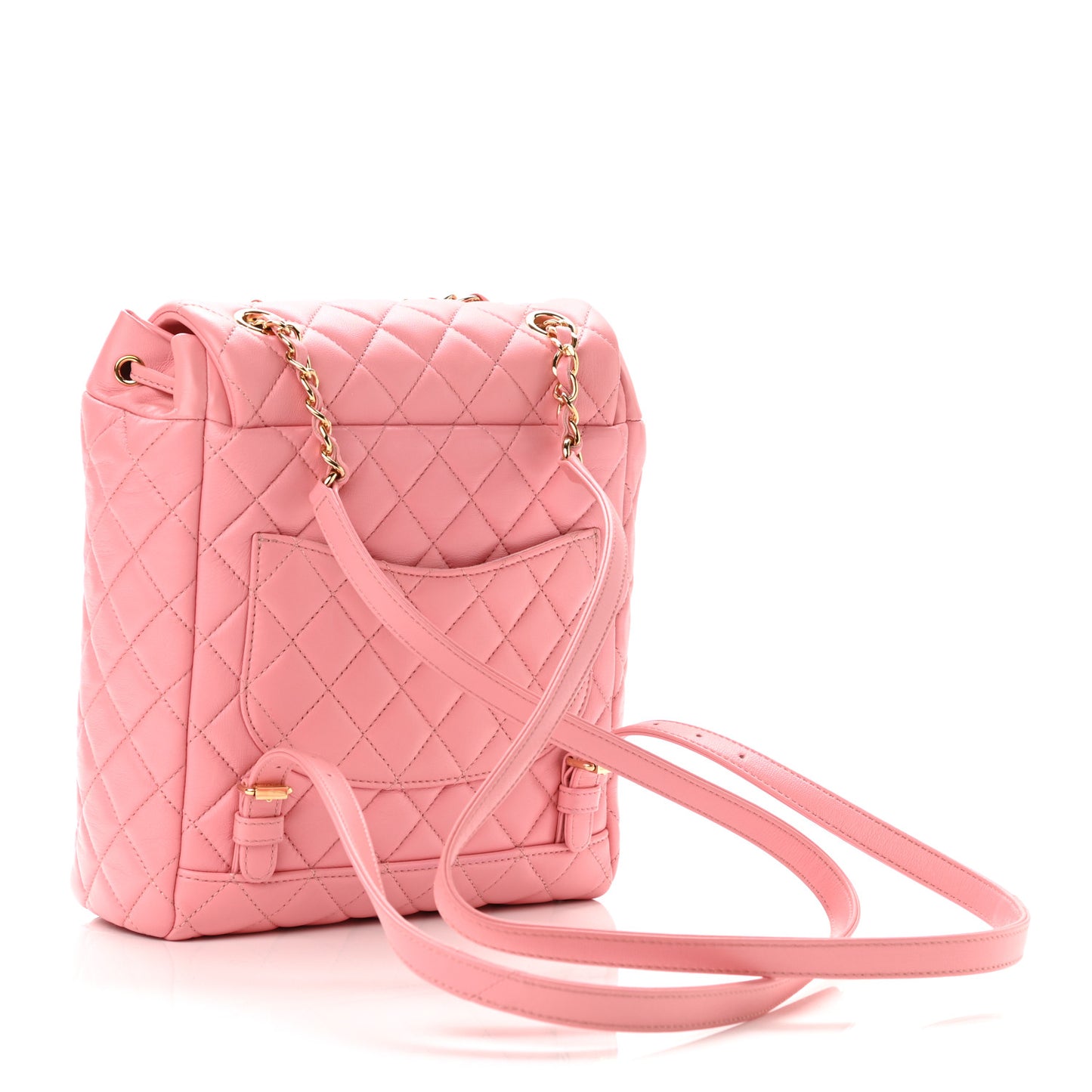 Lambskin Quilted Small Urban Spirit Backpack Pink