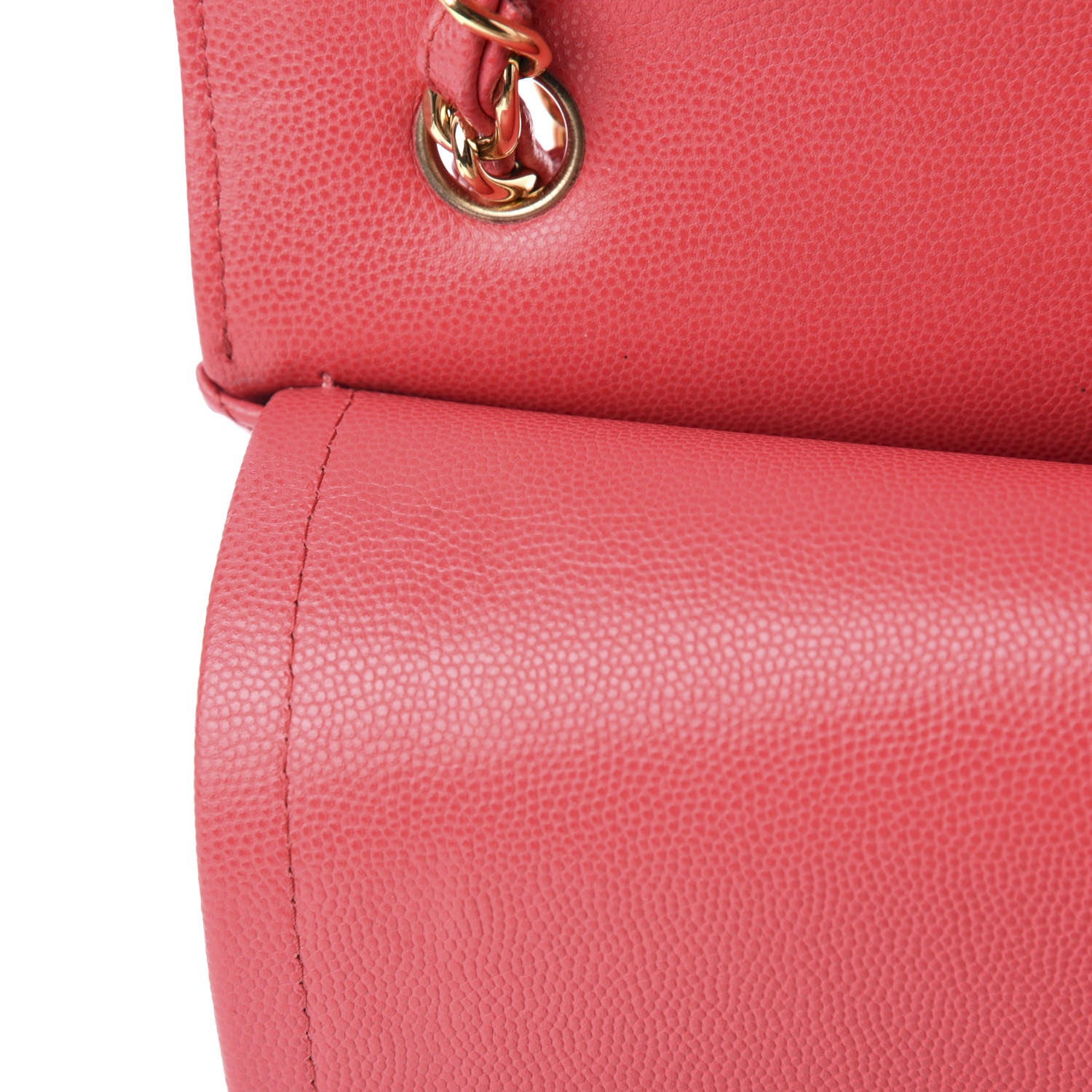 Chanel Caviar Quilted Jumbo Double Flap Dark Pink 8 of 12