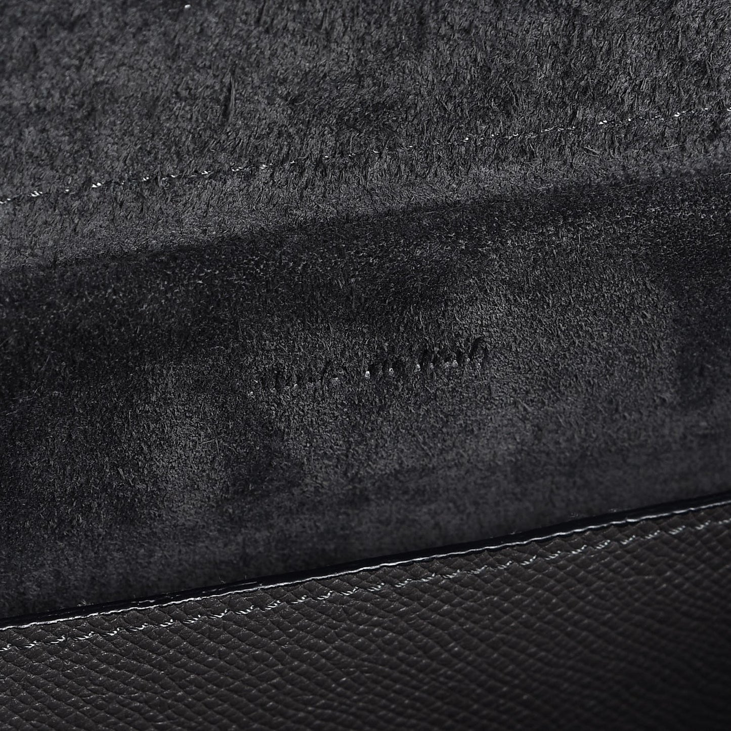 Grained Calfskin Micro Belt Bag Grey