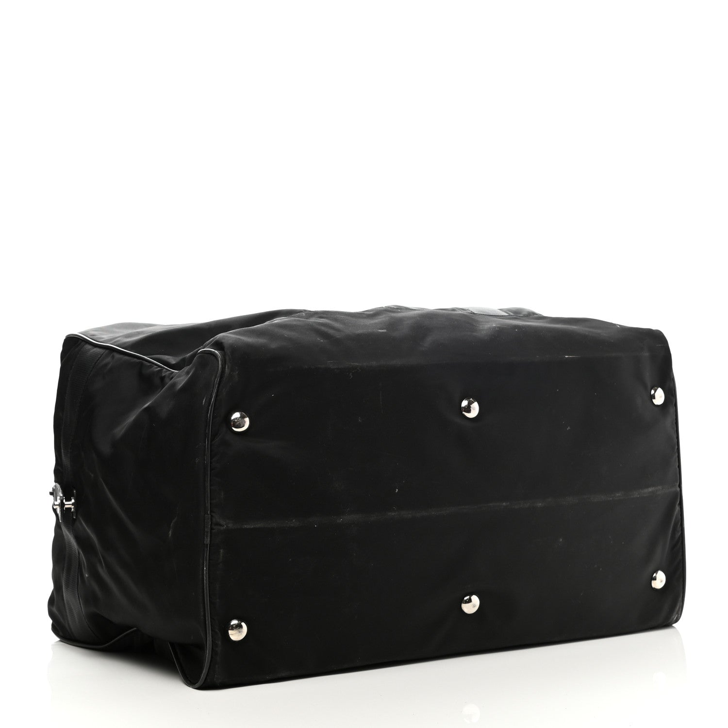 Prada Tessuto Nylon Saffiano Viaggio Duffle Black 4 of 14