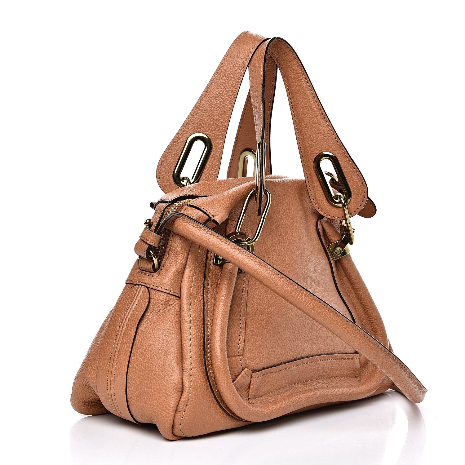 Chloe Calfskin Small Paraty Light Tan 3 of 14