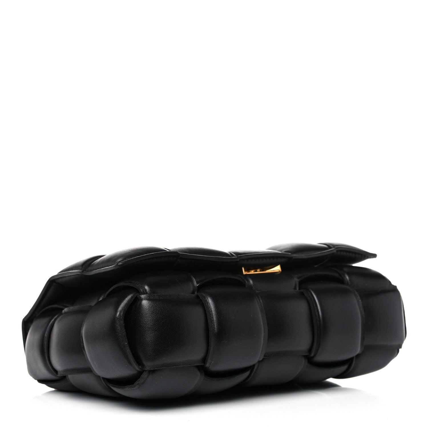 Bottega Veneta Lambskin Maxi Intreccio Padded Chain Cassette Crossbody Bag Black 4 of 10