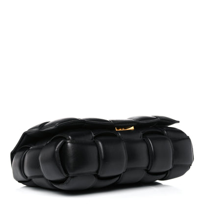 Bottega Veneta Lambskin Maxi Intreccio Padded Chain Cassette Crossbody Bag Black 4 of 10