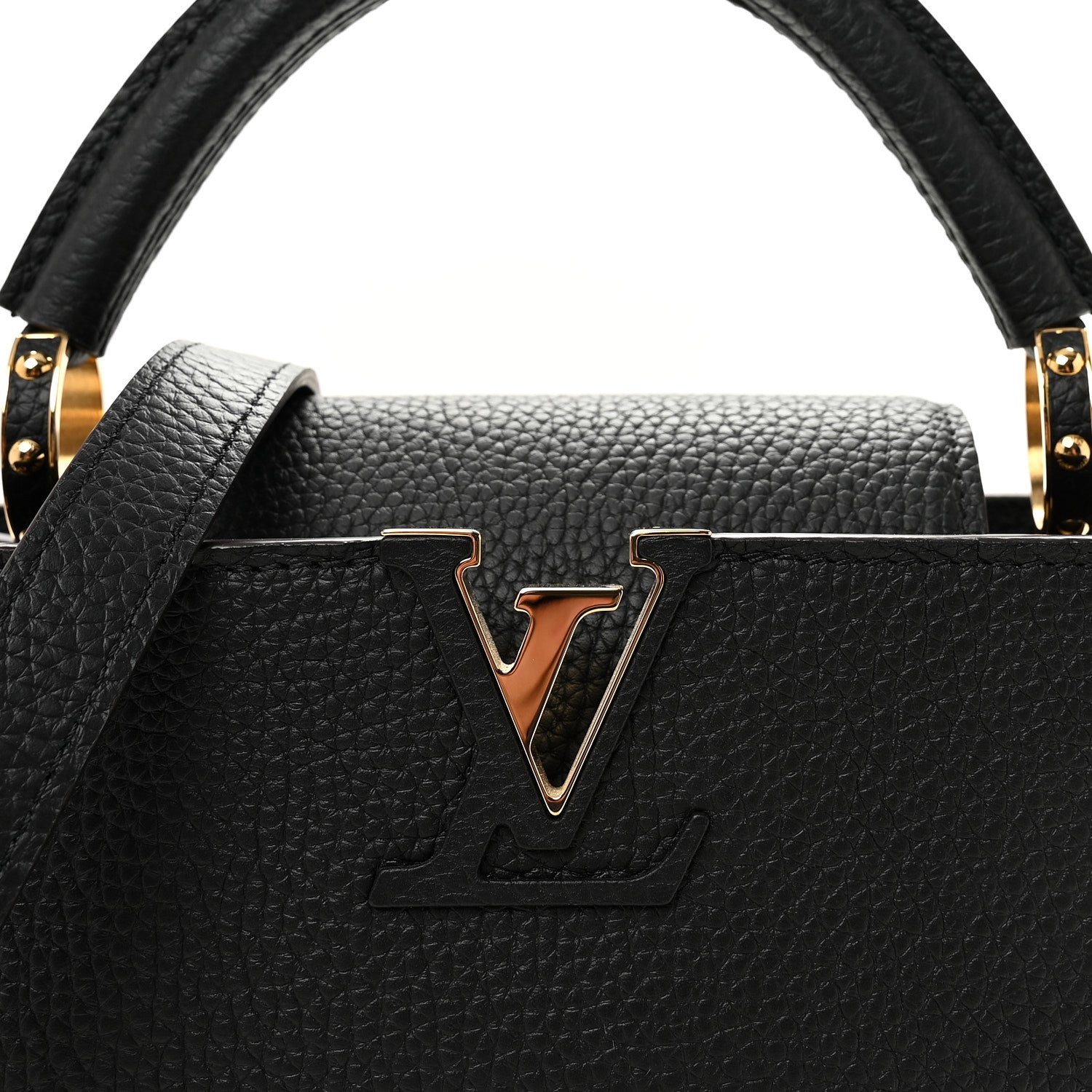 Louis Vuitton Taurillon Capucines BB Black 7 of 9