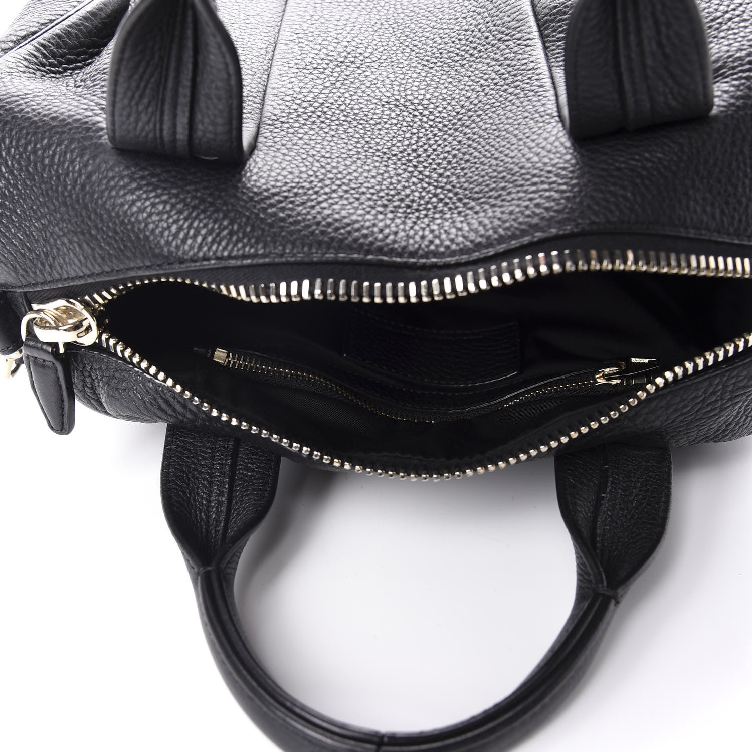 Alexander Wang Pebbled Lambskin Rocco Black Pale Gold Hardware 5 of 10