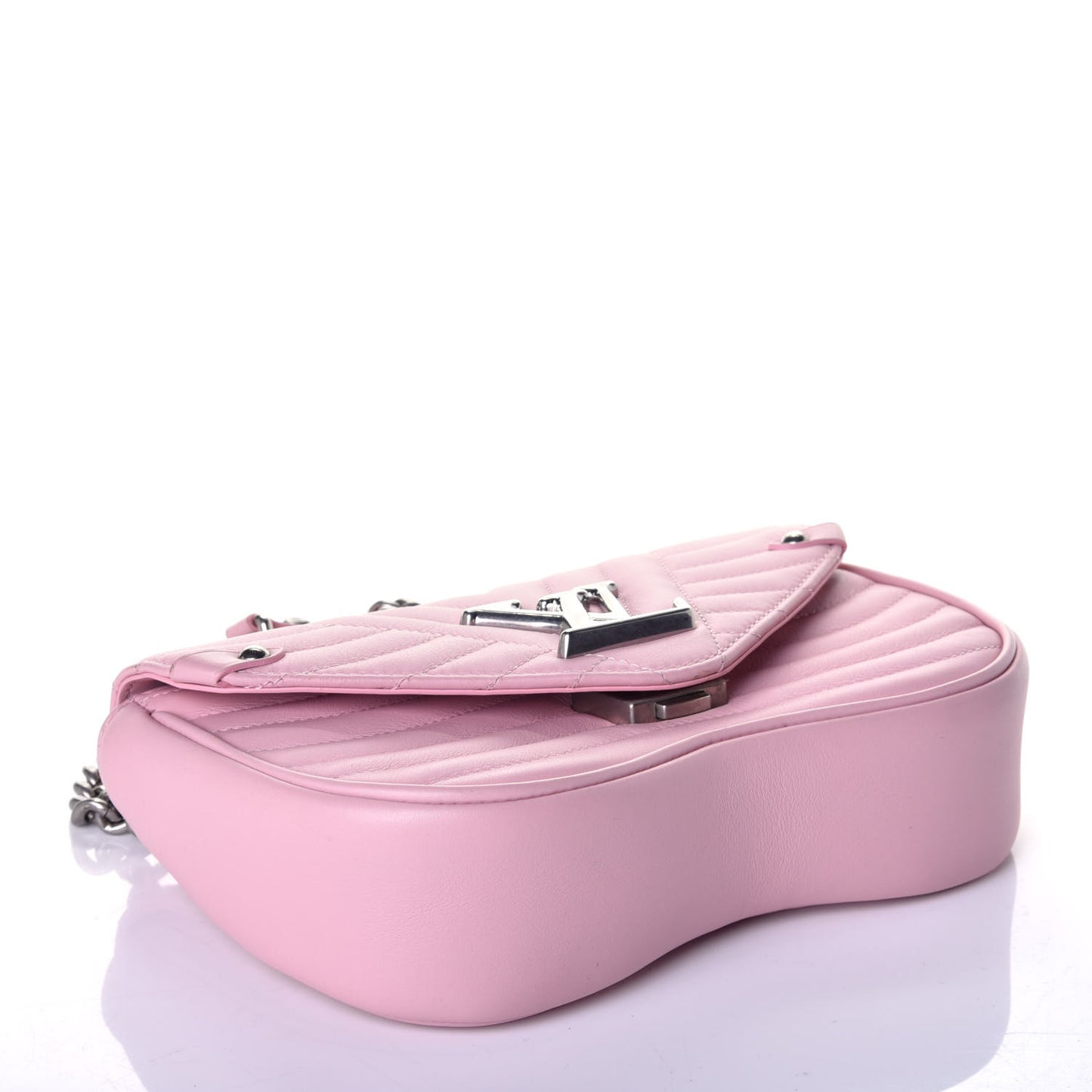 Calfskin New Wave Chain MM Rose Clair