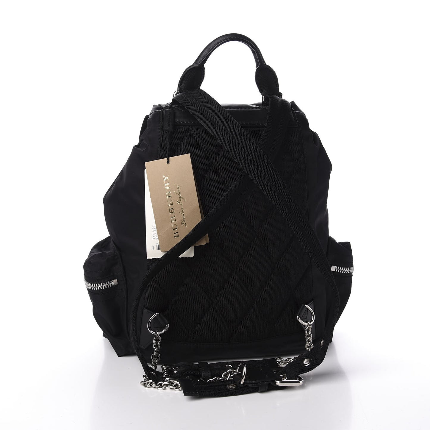 Nylon Medium Rucksack Backpack Black