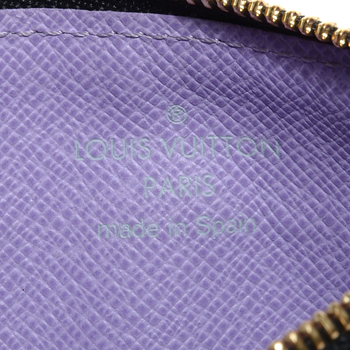 Monogram Multicolor Key Pouch Black Violet