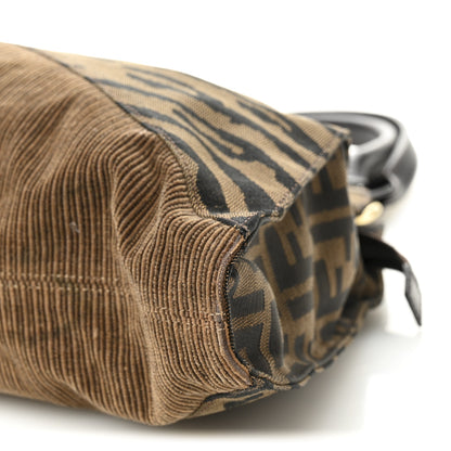 Fendi Zucca Large Devil Trapezio Tote Tobacco 10 of 10
