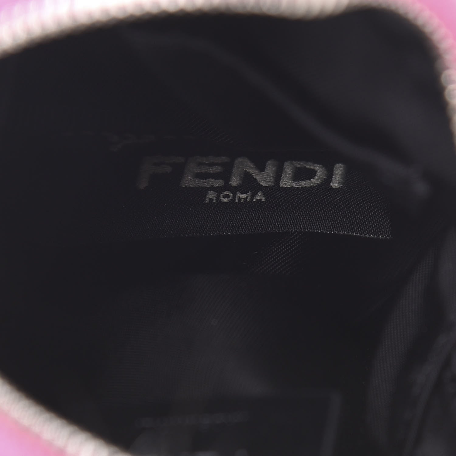 Fendi Nylon Shiny Nappa Nutria Fox Fur Monster Eyes Mini Backpack Charm Lollypop Rosa Fluo Multicolor 3 of 6