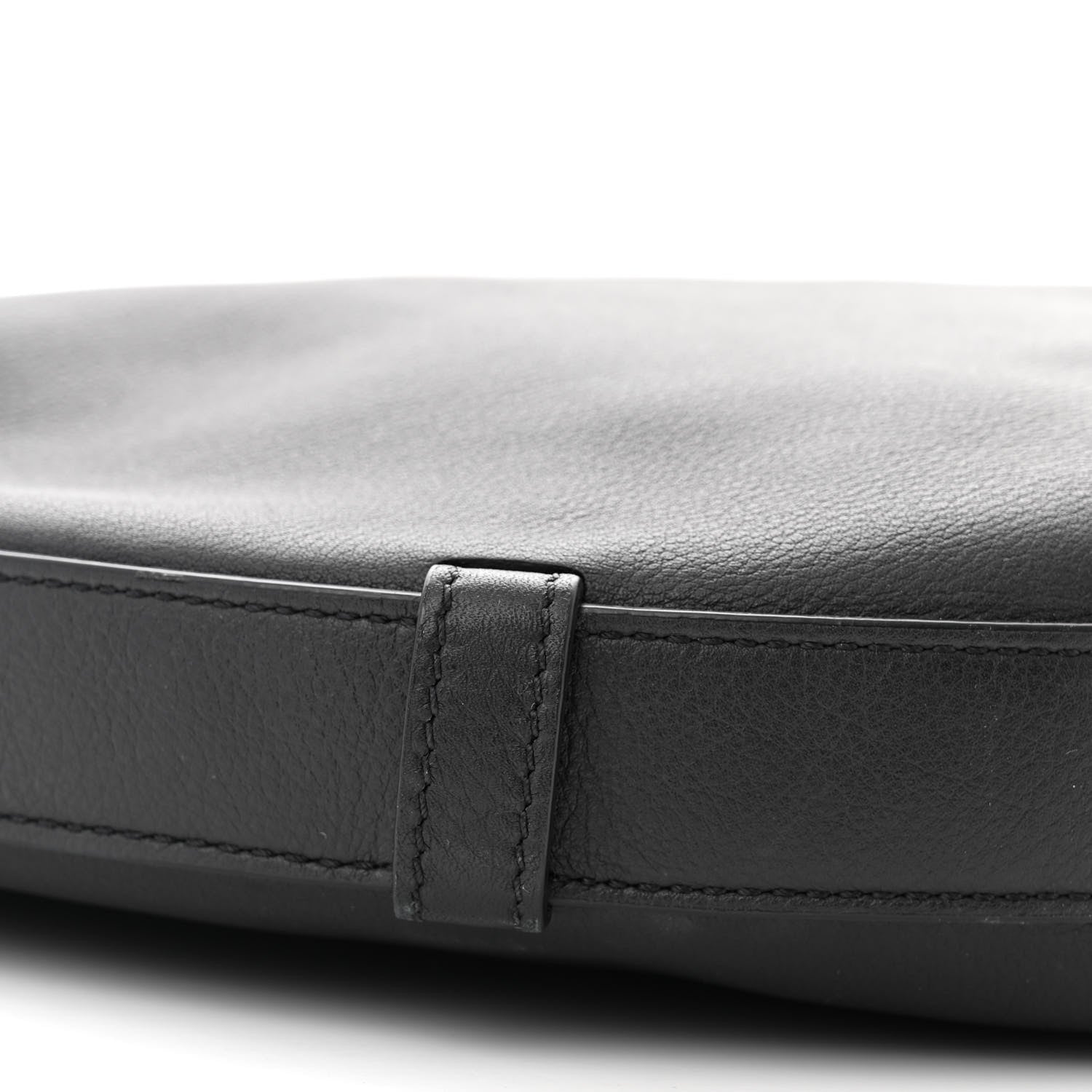 Celine Supple Calfskin Medium Strap Leandre Shoulder Bag Black 9 of 10