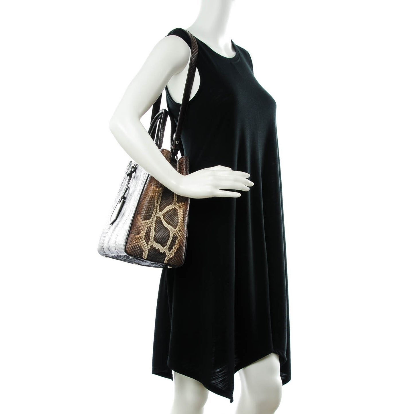 Python Medium 2Jours Tote Dark Brown