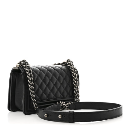 Chanel Caviar Quilted Small Boy Flap Black 2 of 9