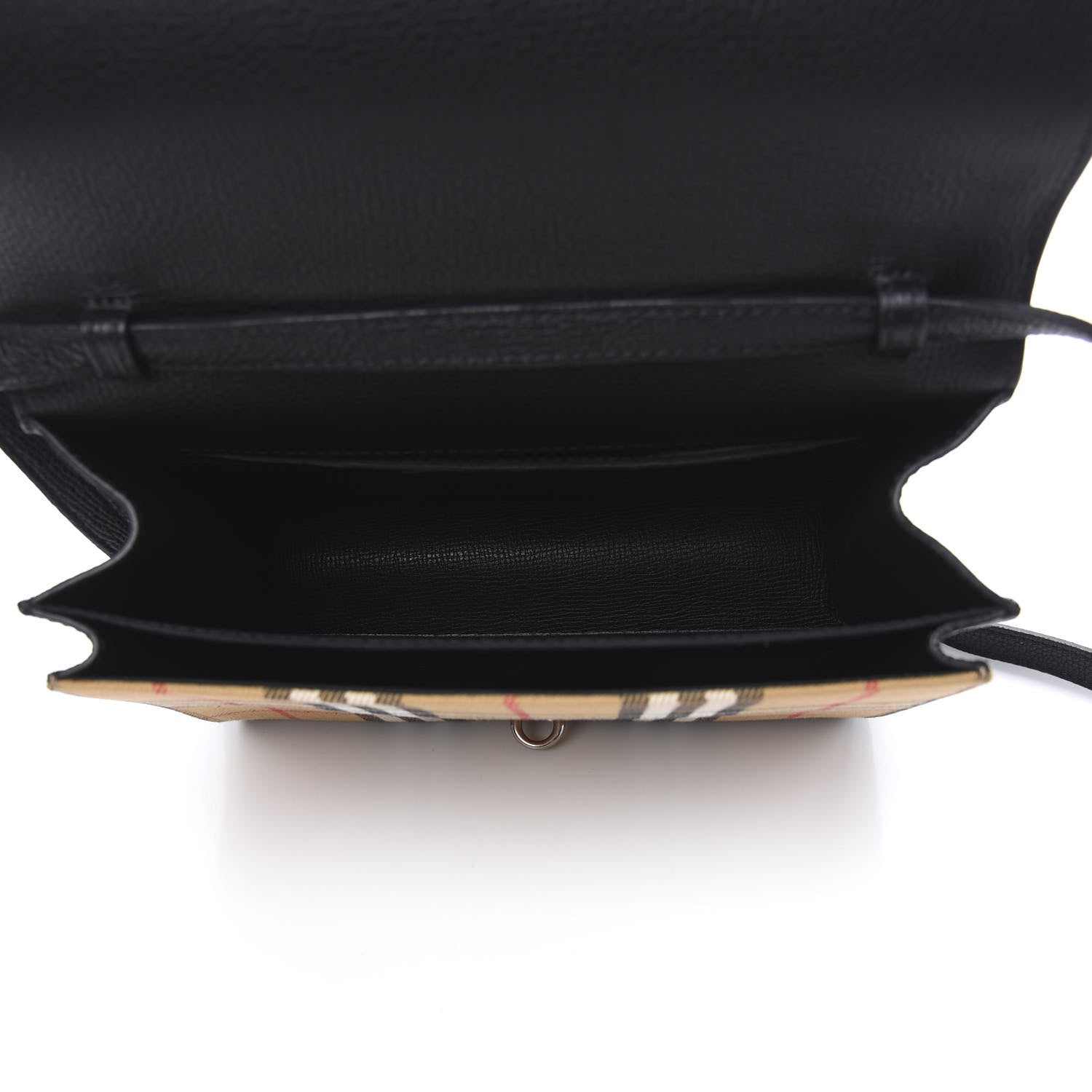 Burberry Derby Calfskin Vintage Check Small Macken Crossbody Bag Black 5 of 9