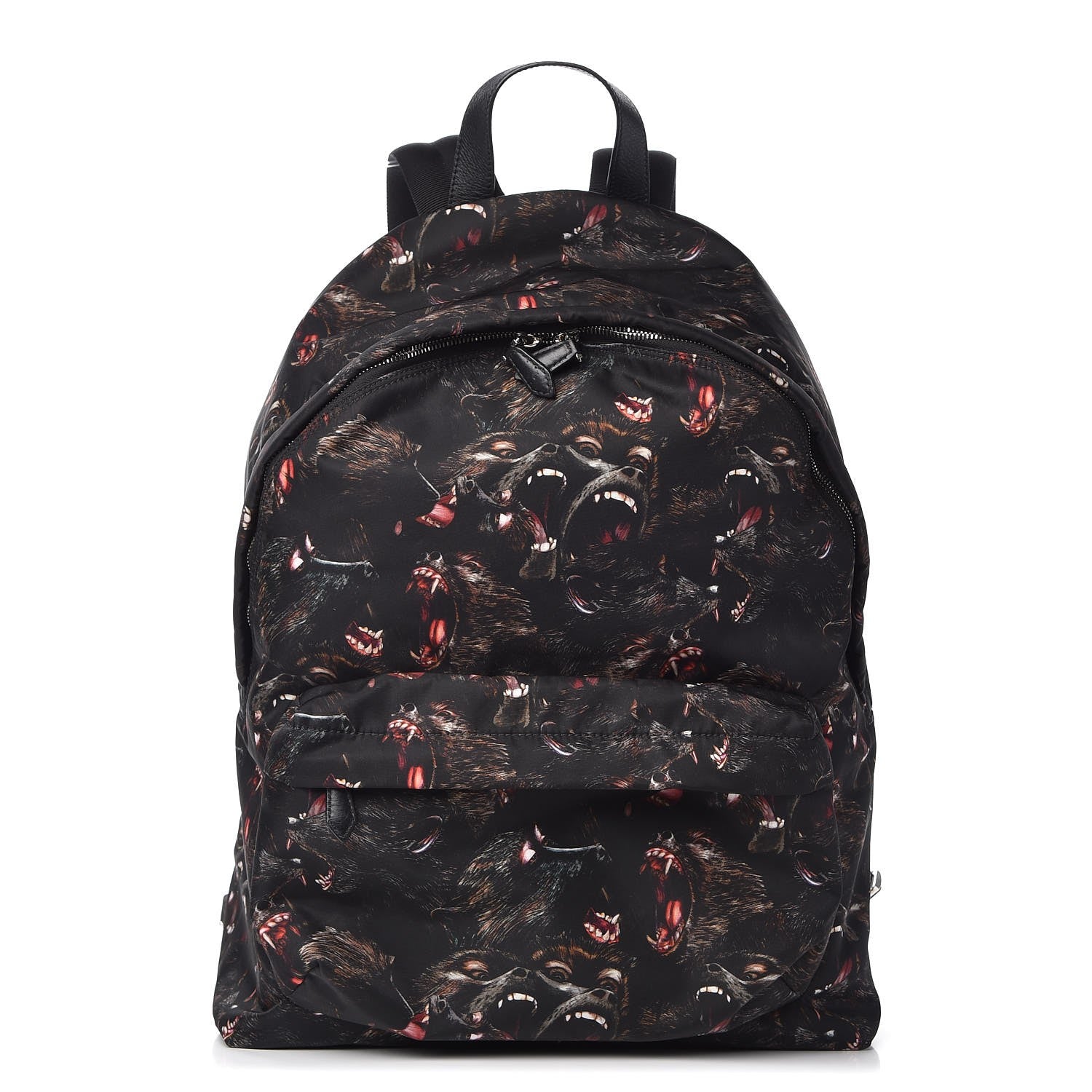 Givenchy Nylon All Over Monkey Brother Print Backpack Black 1 of 8