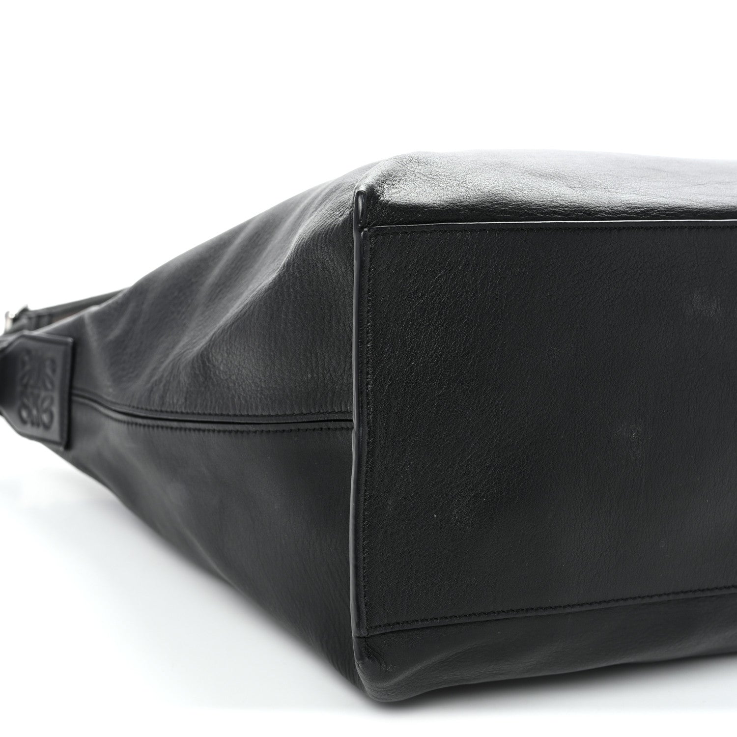 Loewe Supple Smooth Calfskin Jacquard Medium Cubi Crossbody Bag Black 8 of 9