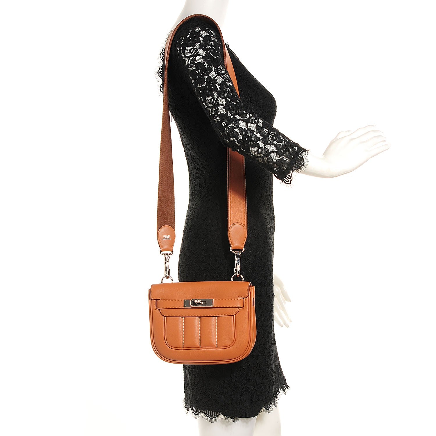 Hermes Veau Swift Mini Sac Berline Gold 2 of 14