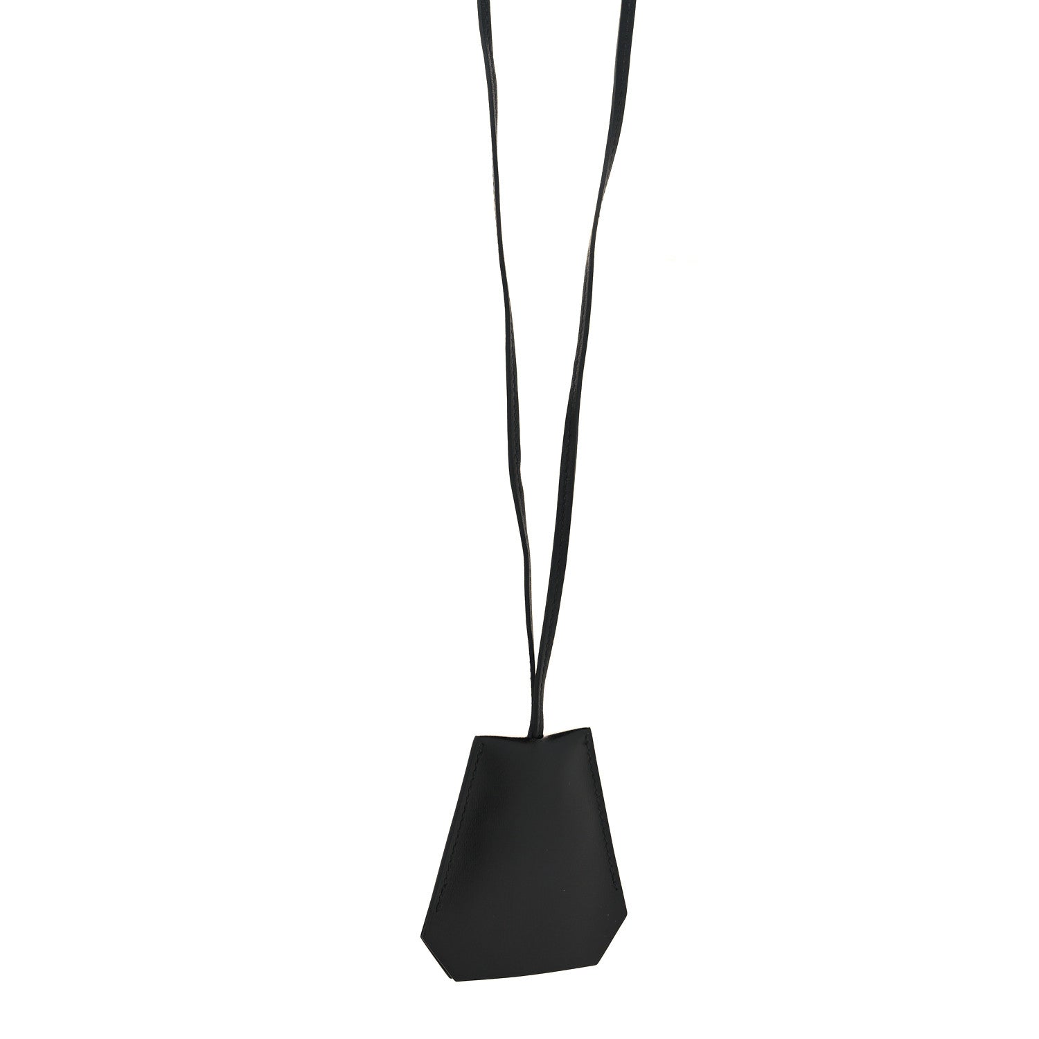 Hermes Box Clochette Long Necklace Black 1 of 5