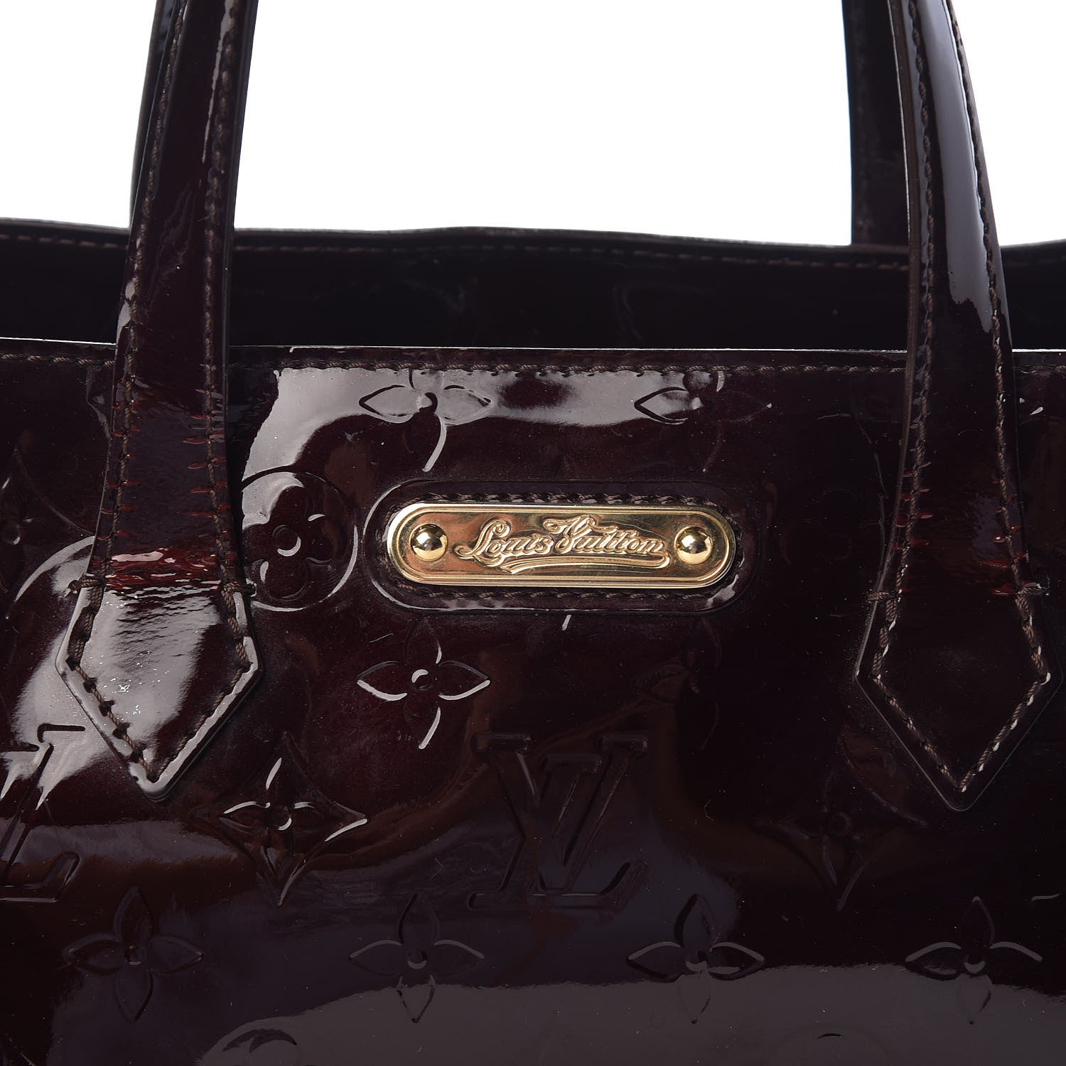 Louis Vuitton Vernis Wilshire PM Amarante 7 of 10