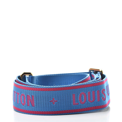 Louis Vuitton Nylon Bandouliere Shoulder Strap Blue Magenta 2 of 5
