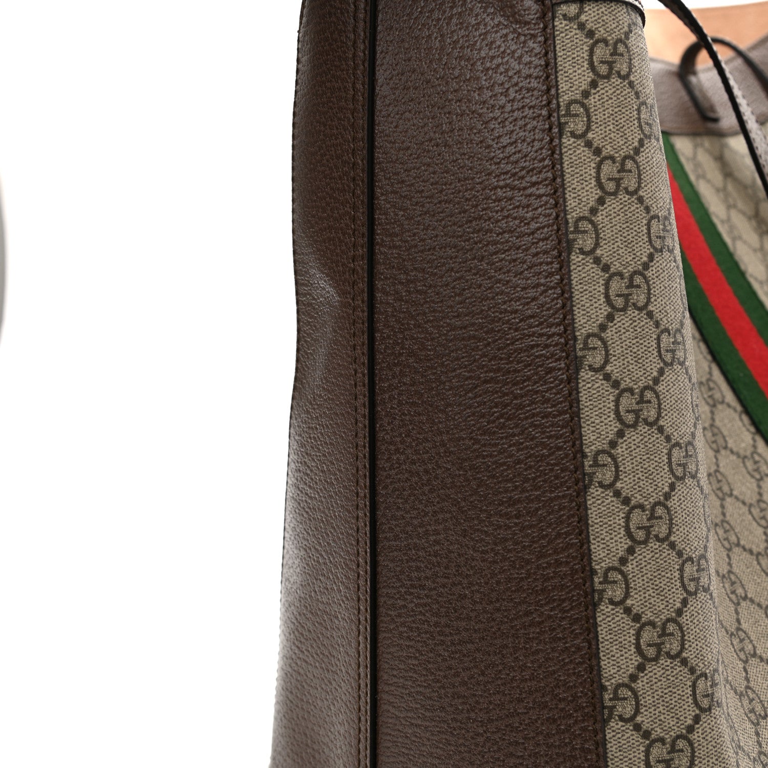 Gucci GG Supreme Monogram Web Ophidia Tote Brown 15 of 15