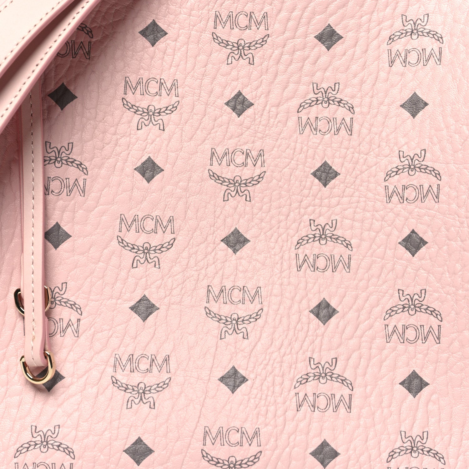 MCM Visetos Medium Aren Hobo Powder Pink 8 of 10