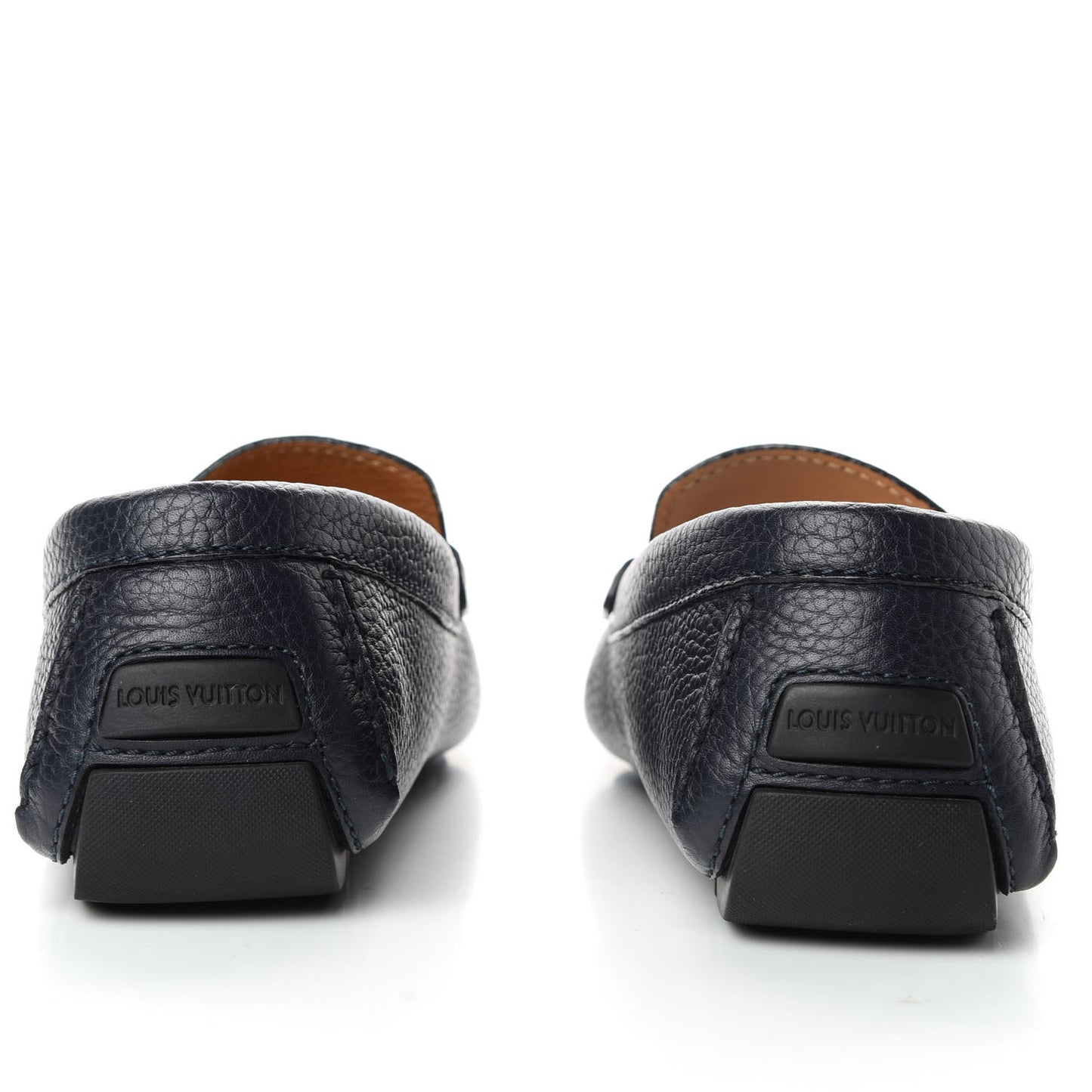 Calfskin Mens Monte Carlo Car Shoe Moccasin Loafers 9 Navy