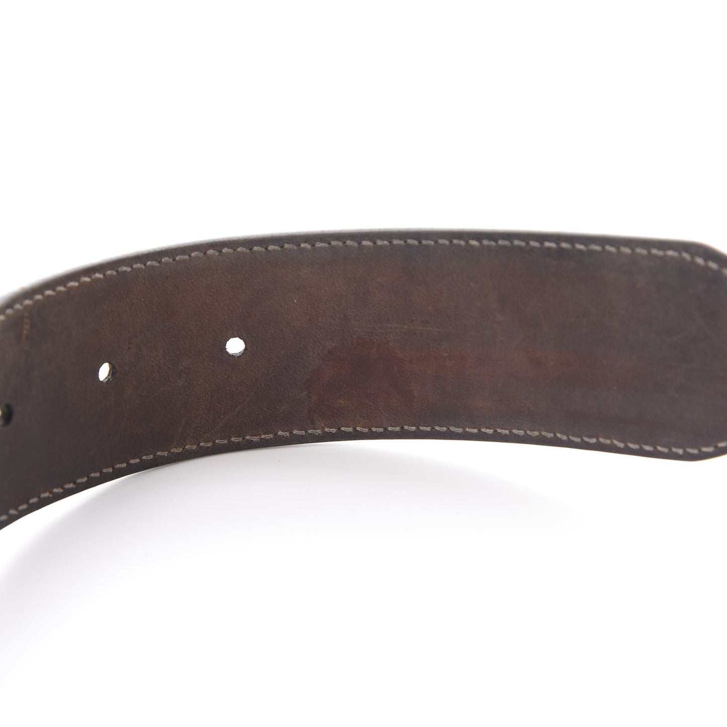 GG Supreme Monogram Selleria Calfskin Interlocking G 40mm Belt Beige Ebony Cocoa