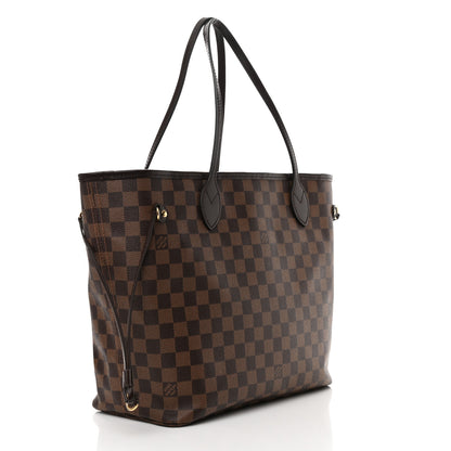 Louis Vuitton Damier Ebene Neo Neverfull MM Rose Ballerine 4 of 16