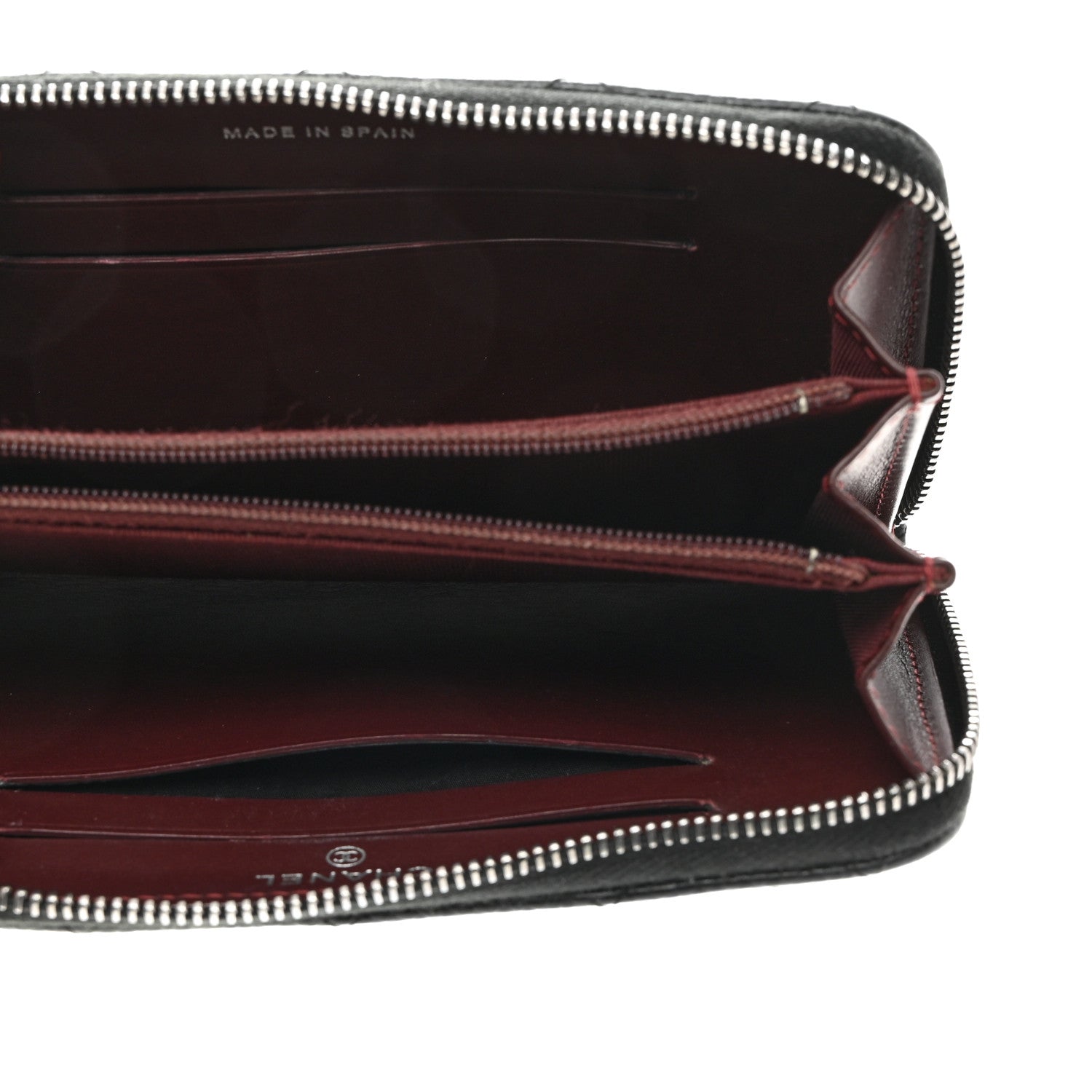 Chanel Caviar Quilted Medium Zip Around Wallet Black 5 of 8