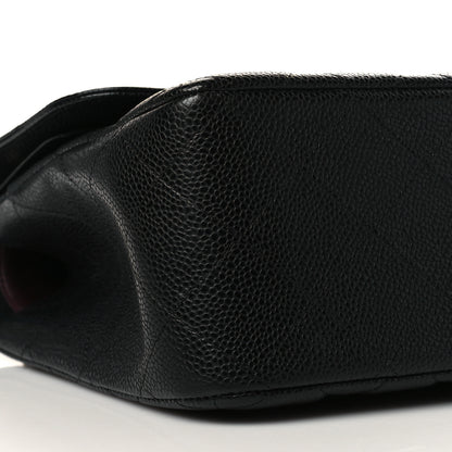 Chanel Caviar Quilted Jumbo Double Flap Black 8 of 10