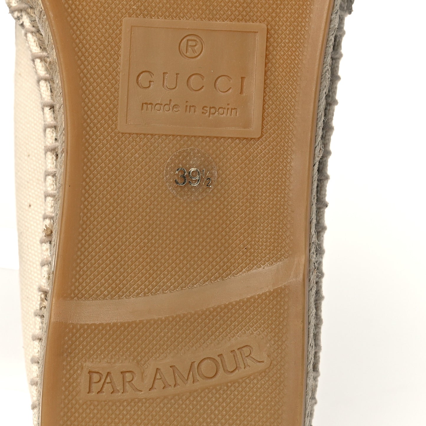 Canvas Logo Espadrilles 39.5 Greggio White