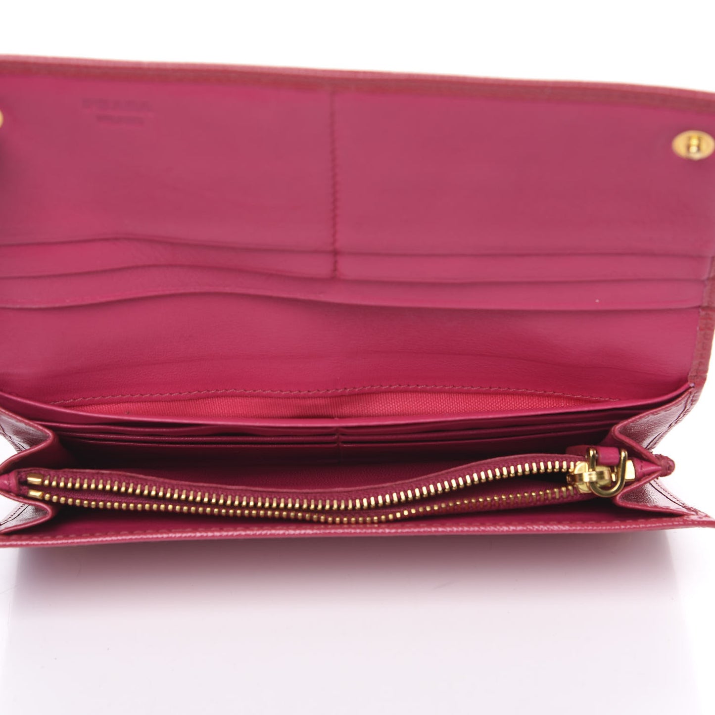 Saffiano Vernice Bow Continental Wallet Peonia