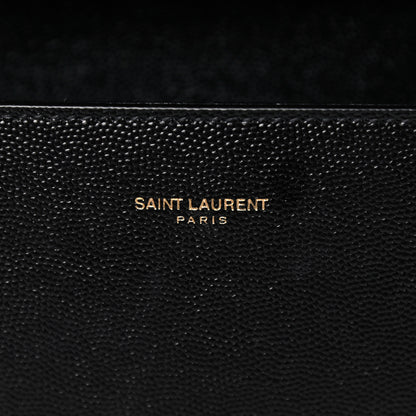 Saint Laurent Grain de Poudre Mini Classic Monogram Cassandra Top Handle Black 7 of 16