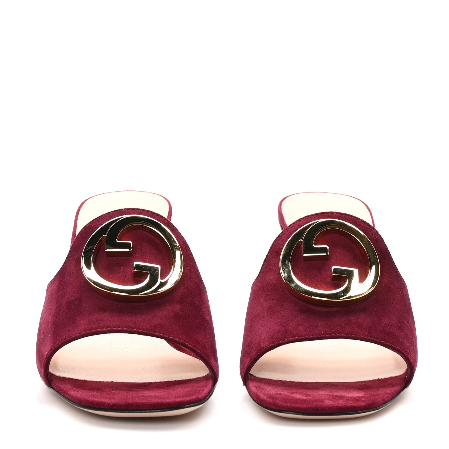 Gucci Suede Cachemire Blondie 65mm Mules 38.5 Violet Cyclamin 2 of 9