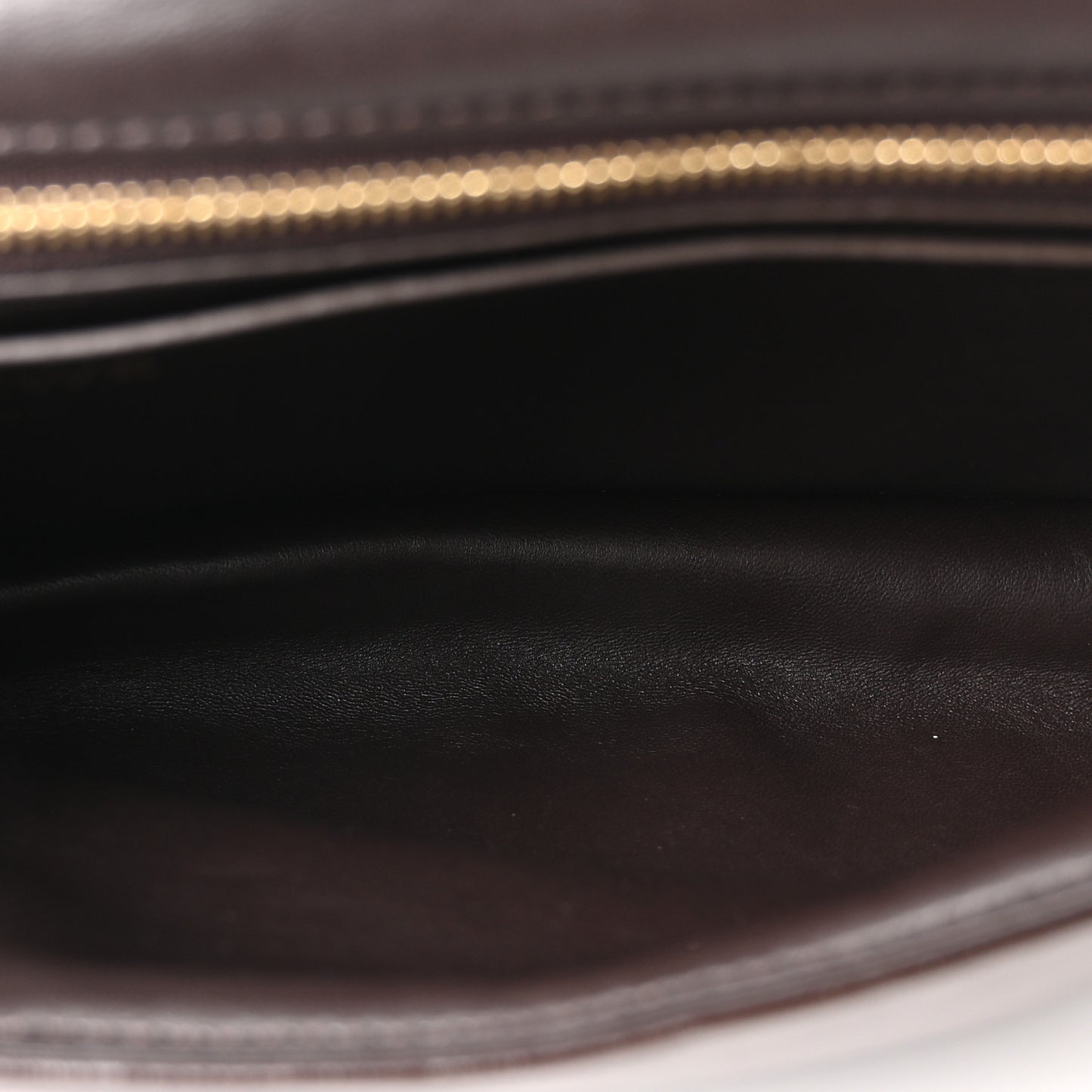 Lambskin Goya Puffer Bag Dark chocolate