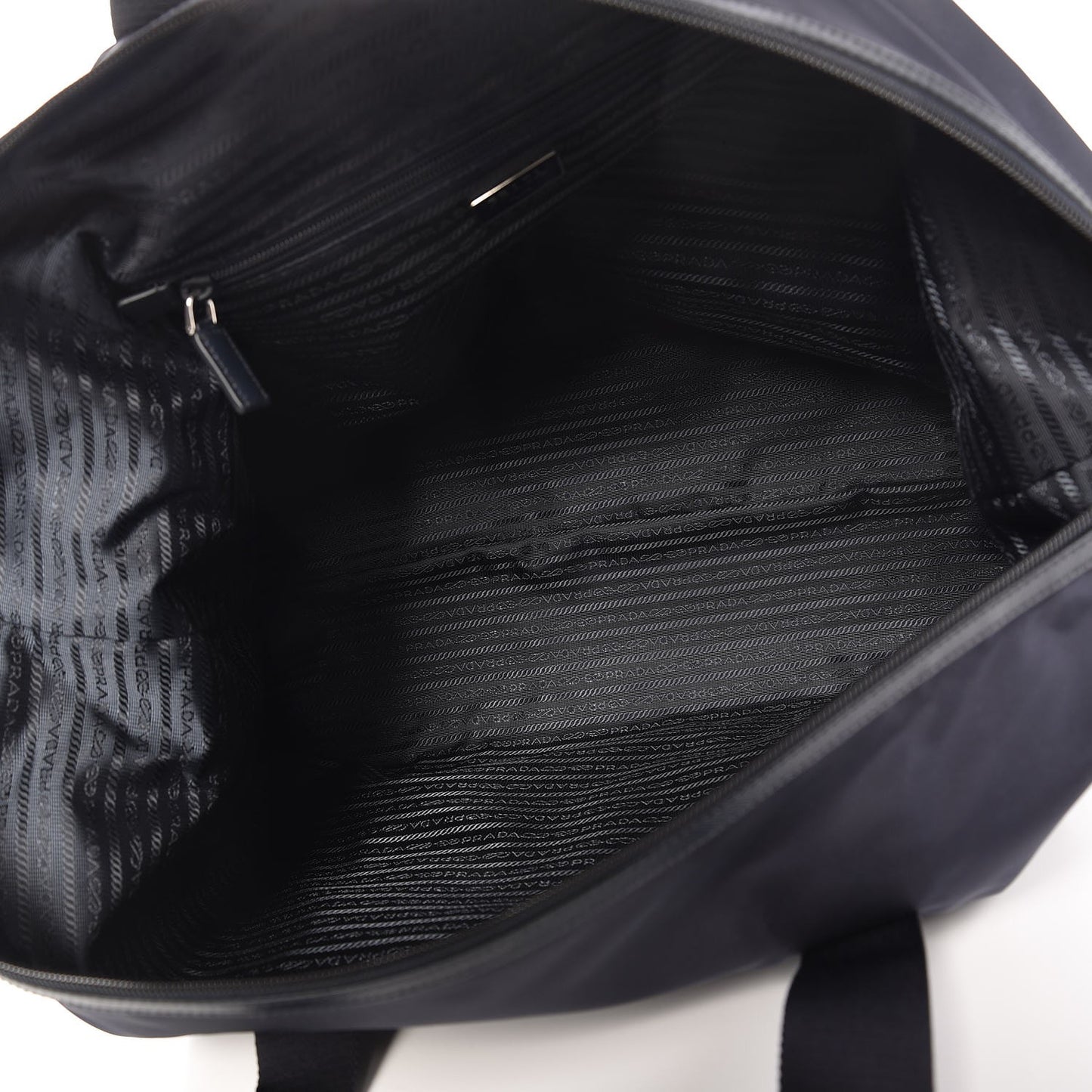 Tessuto Nylon Saffiano Duffel Bag Blue