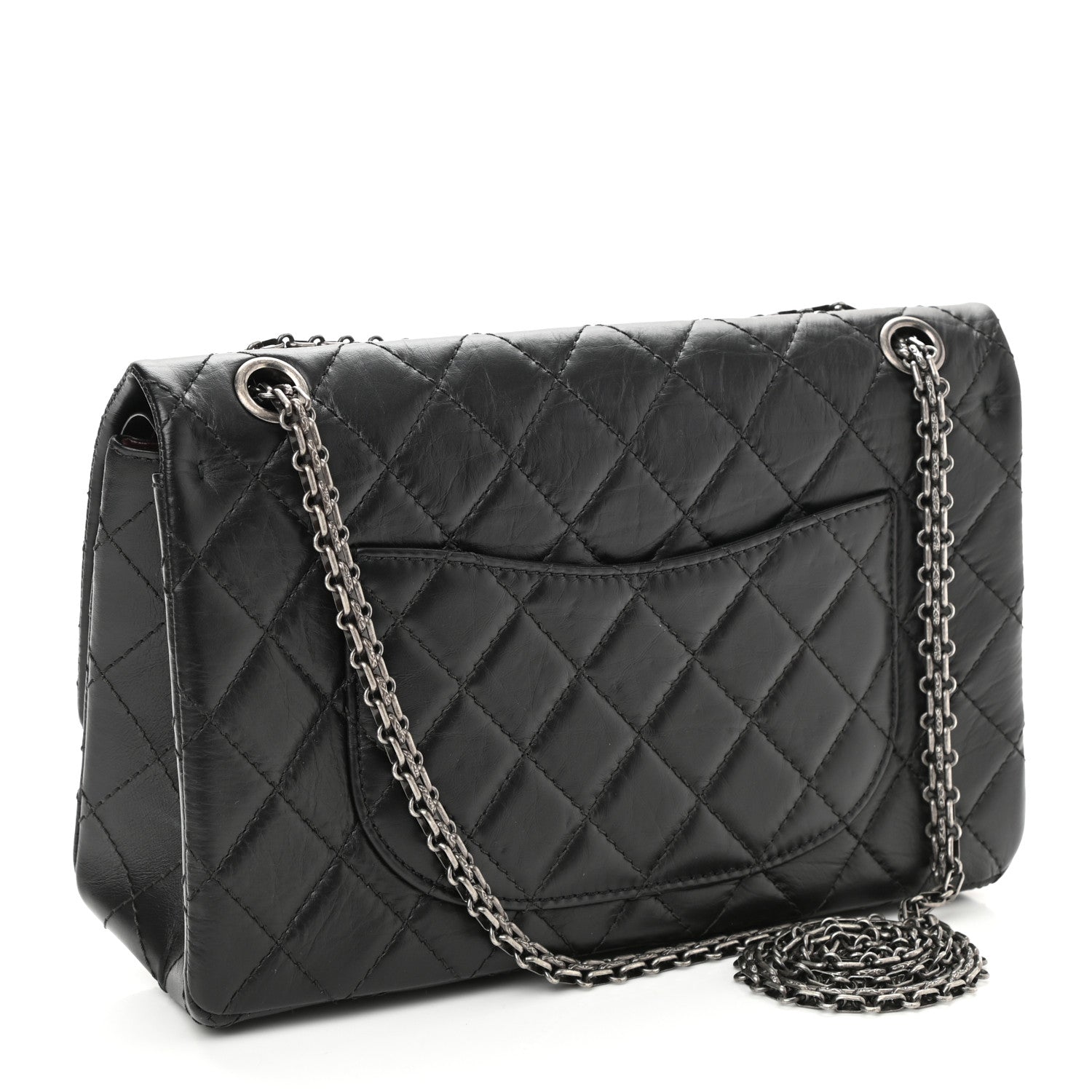 Chanel Aged Calfskin Quilted 2.55 Reissue 226 Flap Black 3 of 10