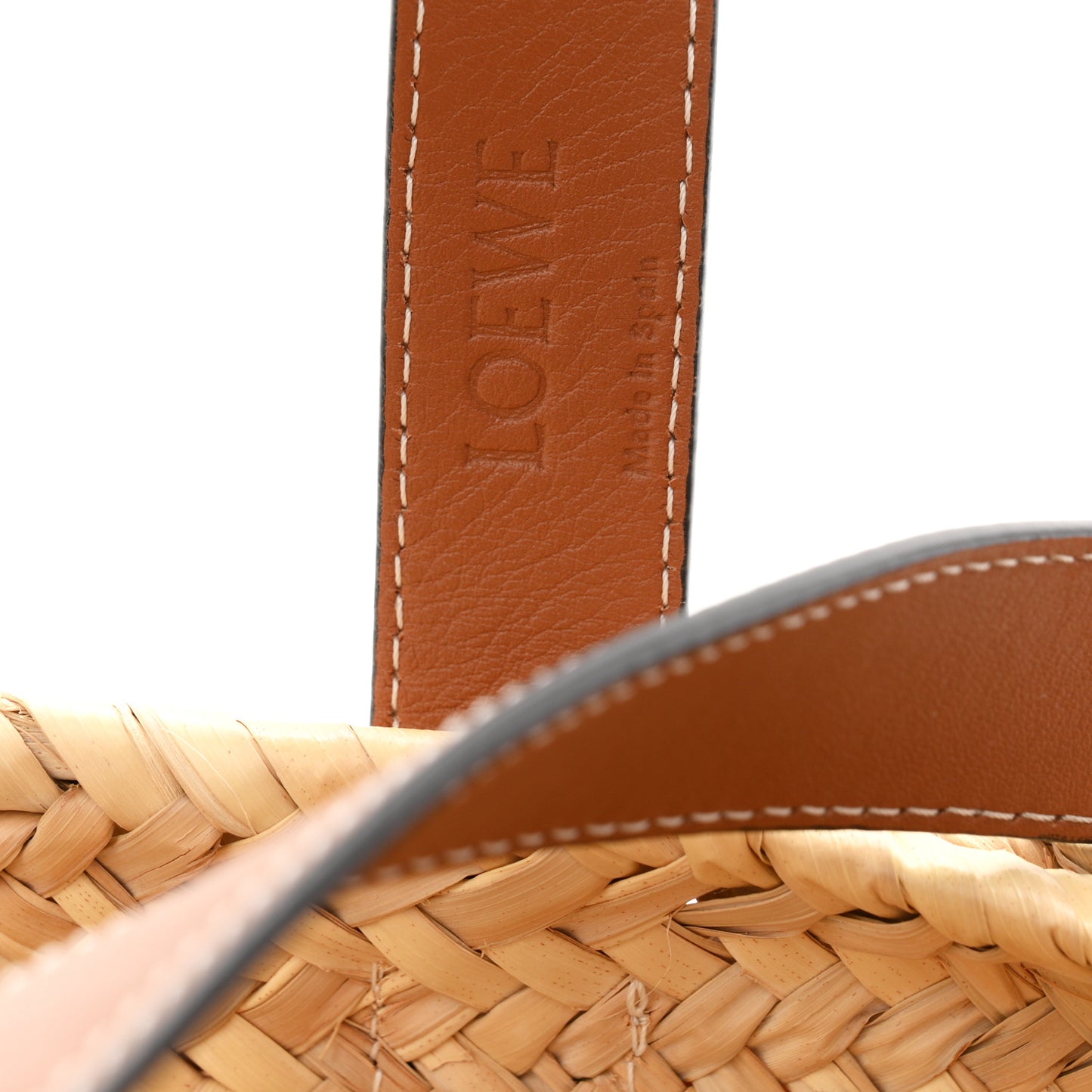 Raffia Basket Tote Bag Natural Tan